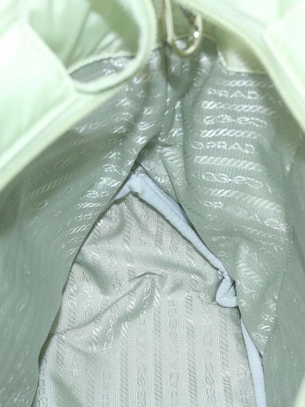 PRADA Hand Bag Nylon 2way Light Green Auth 68918AV - Picture 11 of 16